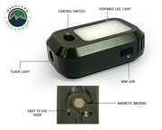 Overland Vehicle System UFO Solar LED Camplight Removable Light Pod and Features