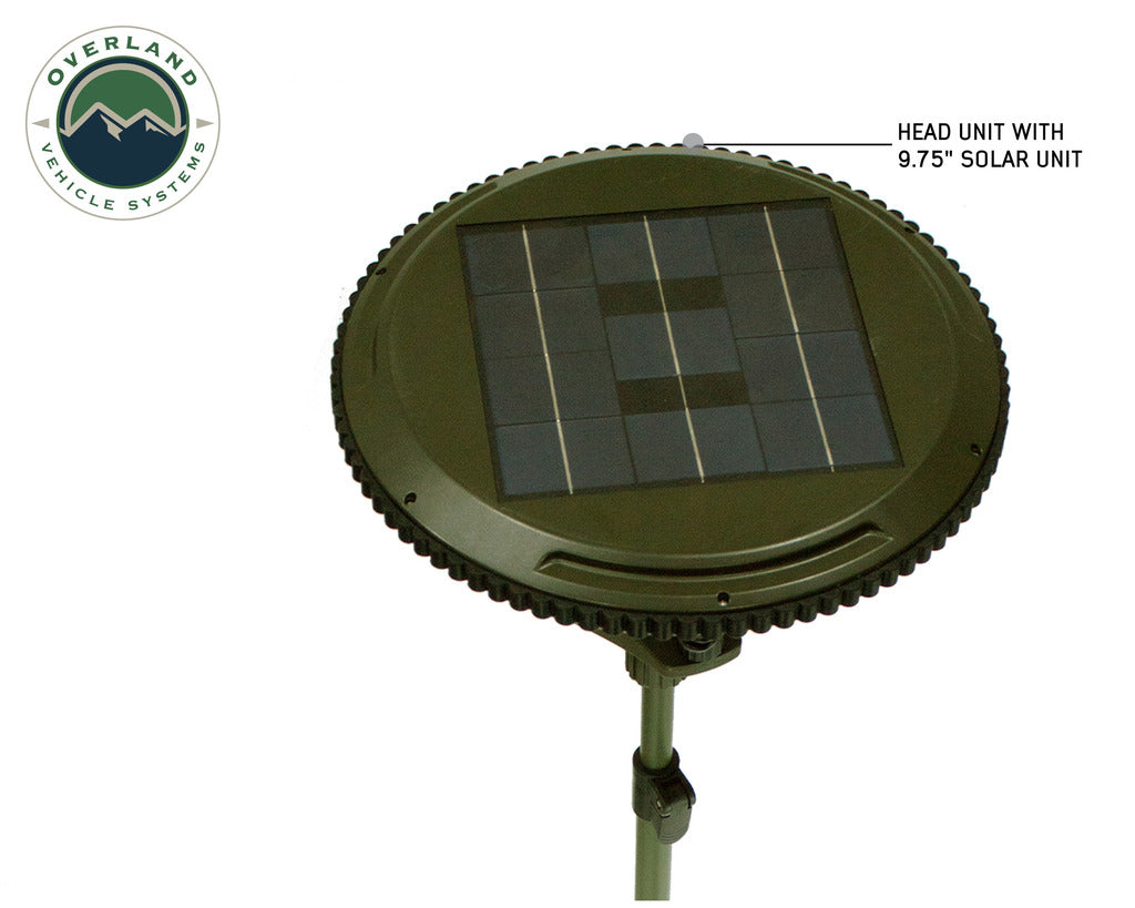 Overland Vehicle System UFO Solar LED Camplight Solar Head Panel