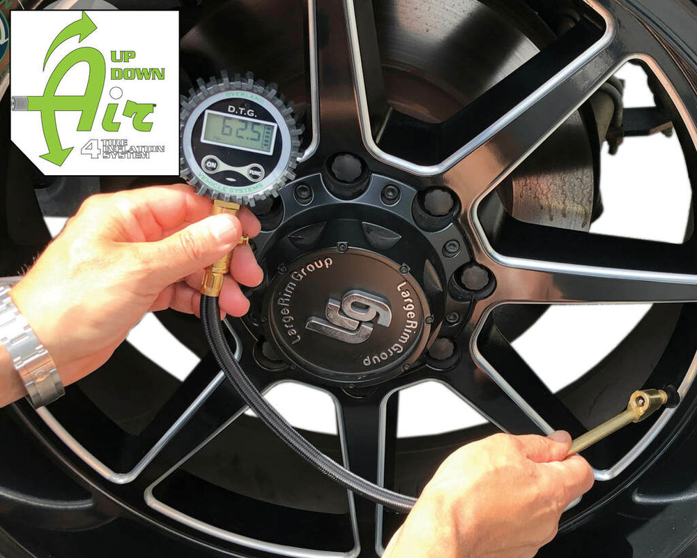 Overland Vehicle System Digital Tire Gauge with Valve Kit Demonstration