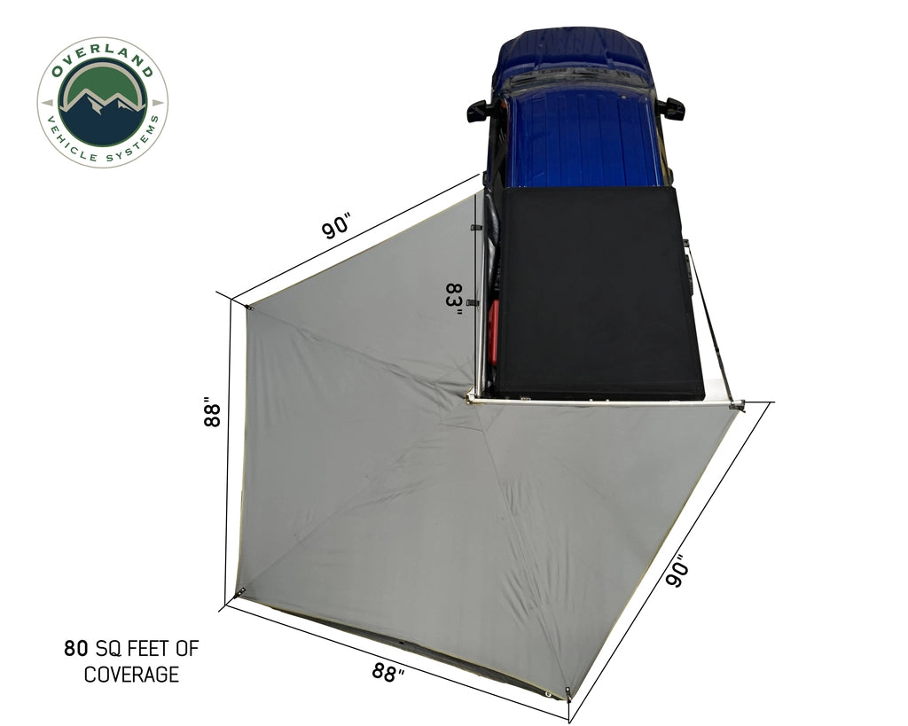 Overland Vehicle Systems 270 Awning Lite Nomadic Dimension