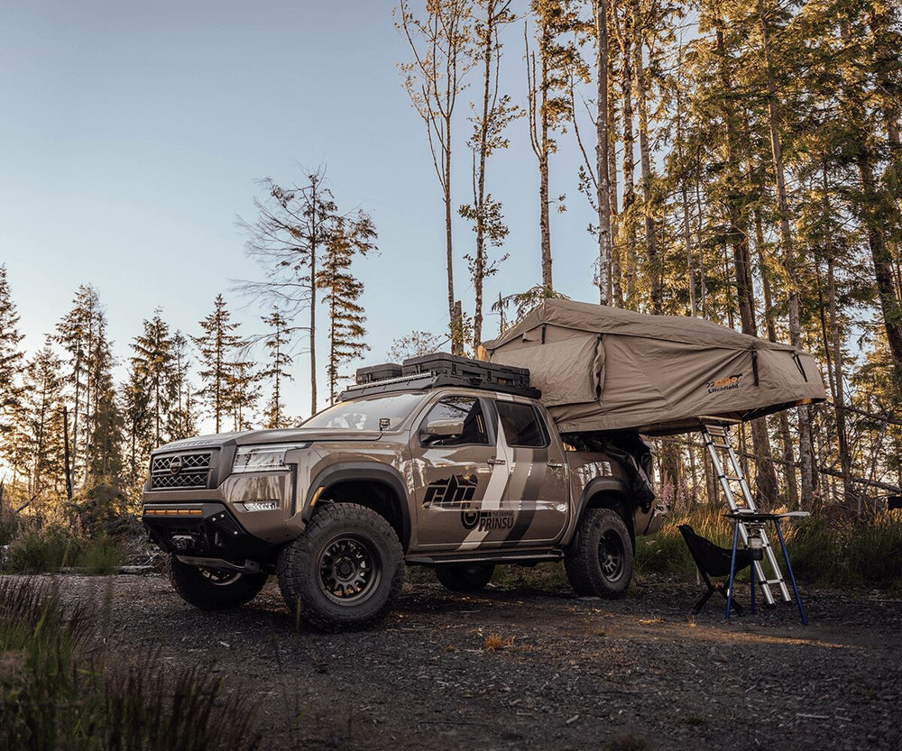 Prinsu Nissan Frontier Roof Rack 3rd Gen 2022 with roof top tent