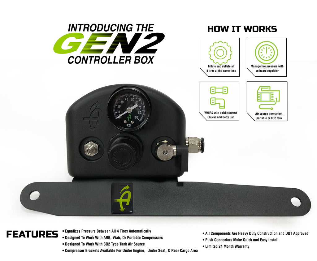 Overland Vehicle Systems Up Down Air 4 Tire Inflation System For Jeep ...