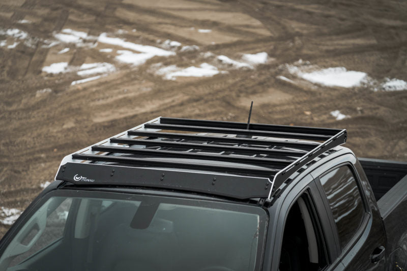 Prinsu Rack Shield Plate For Tacoma, 4Runner, Colorado, & Tundra Mounted Onto The Prinsu Roof Rack