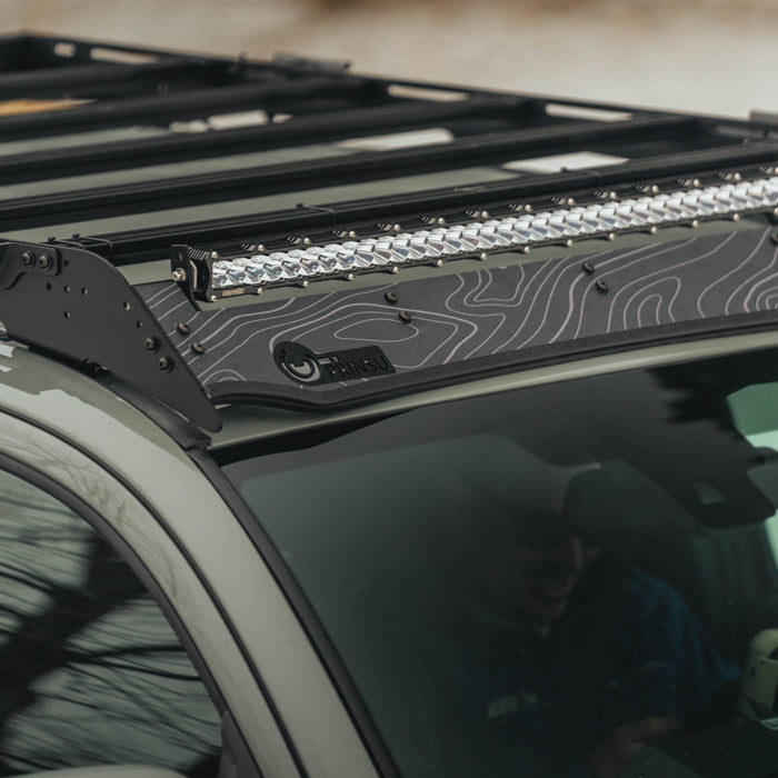 Prinsu Wind Deflector Decal Black Topographical 