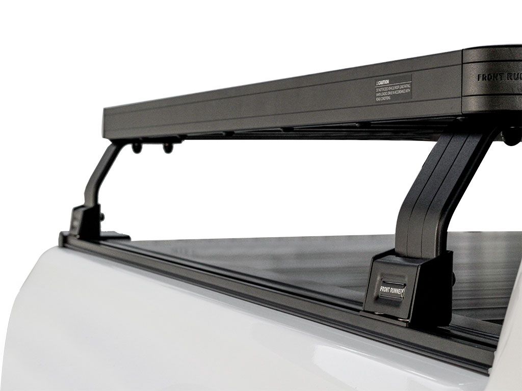 Right View Of Pickup Roll Top With No OEM Track Slimline II Load Bed Rack Kit
