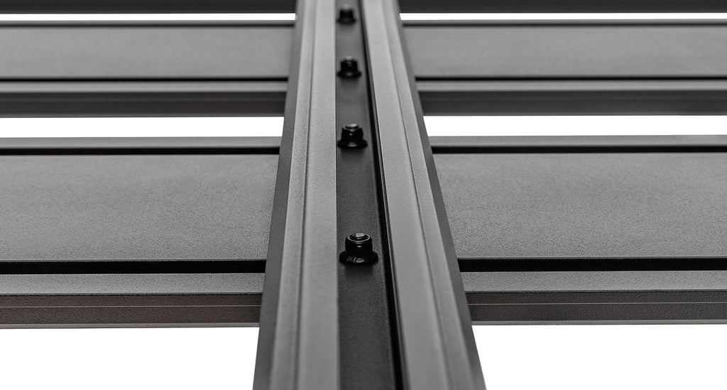Close up View of The Pioneer Platform Rack by Rhino Rack