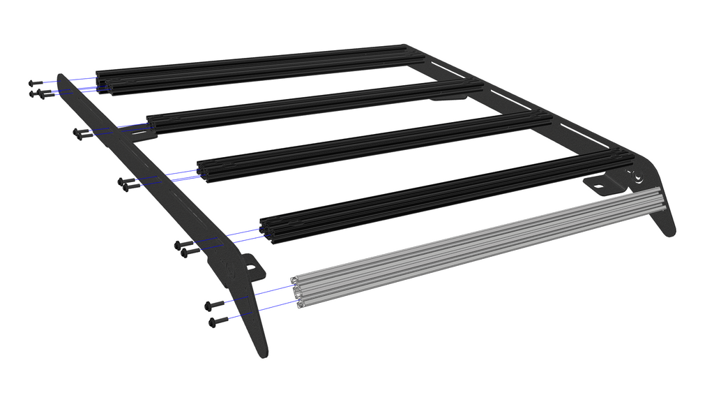 Simple bolt in assembly for Polaris RZR Pro XP 2-Seat 2020-2021 Roof Rack by Prinsu