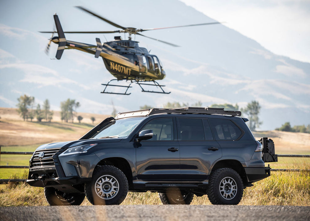 Prinsu Roof Rack For Lexus LX570 2008-2021 Side View