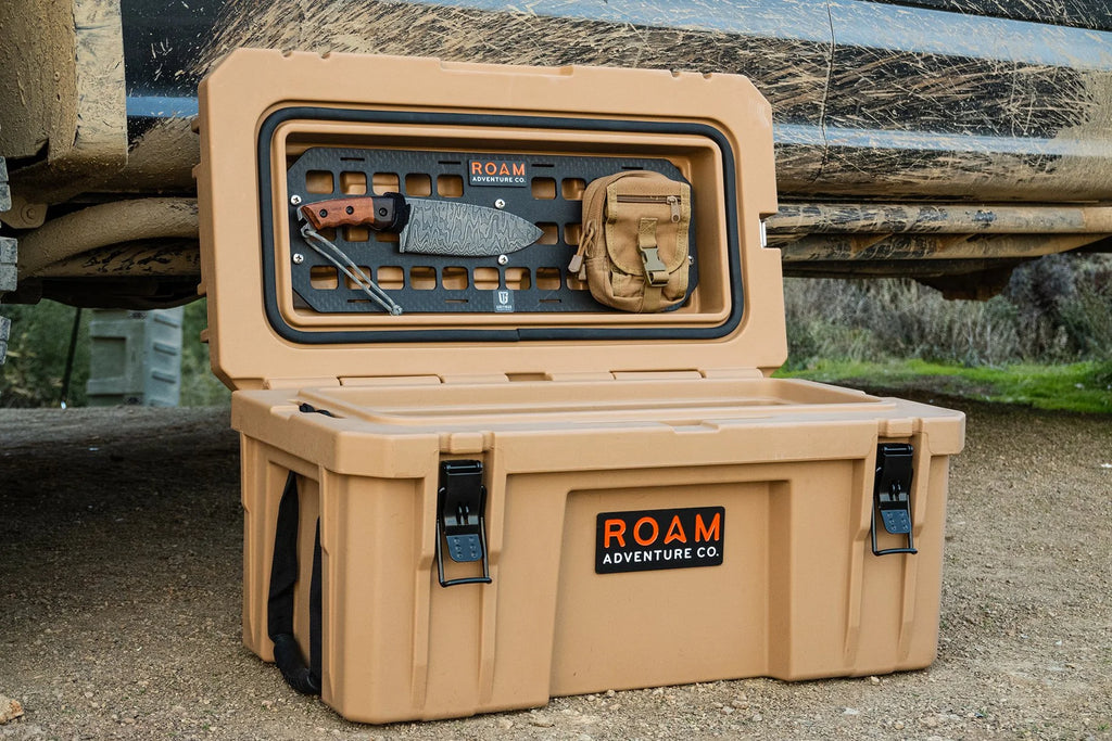 ROAM Molle Panel Equipped on the 52L Rugged Case 