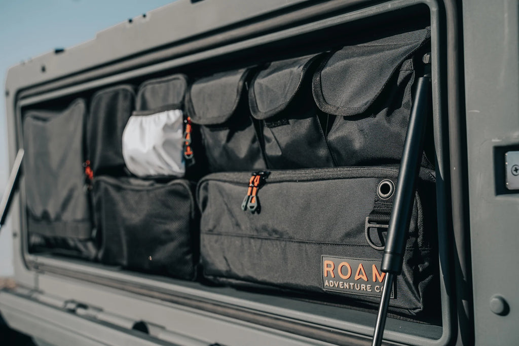 ROAM 95L Lid Organizer in Practical Use