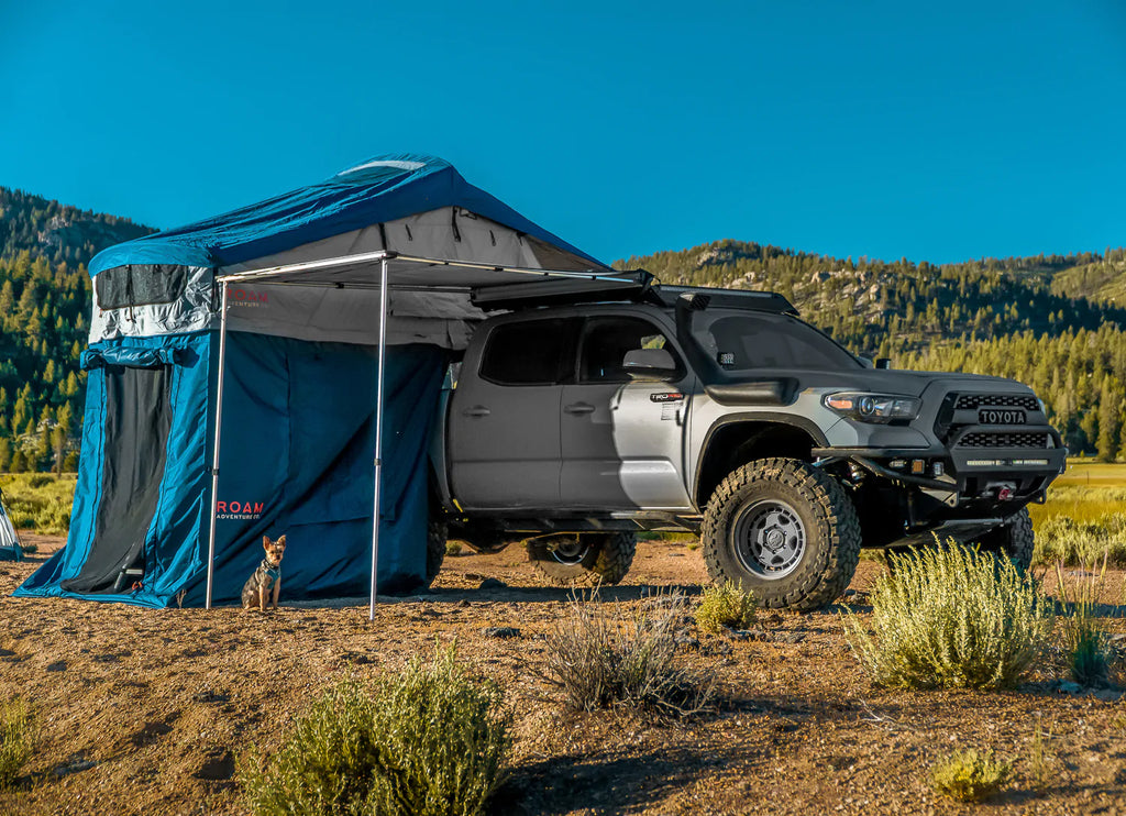 ROAM rooftop awning and rooftop tent