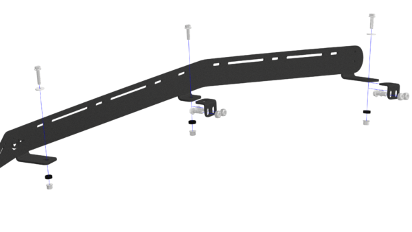 Side-Mount for Prinsu Roof Rack for RZR XP 1000/900 4-Seat