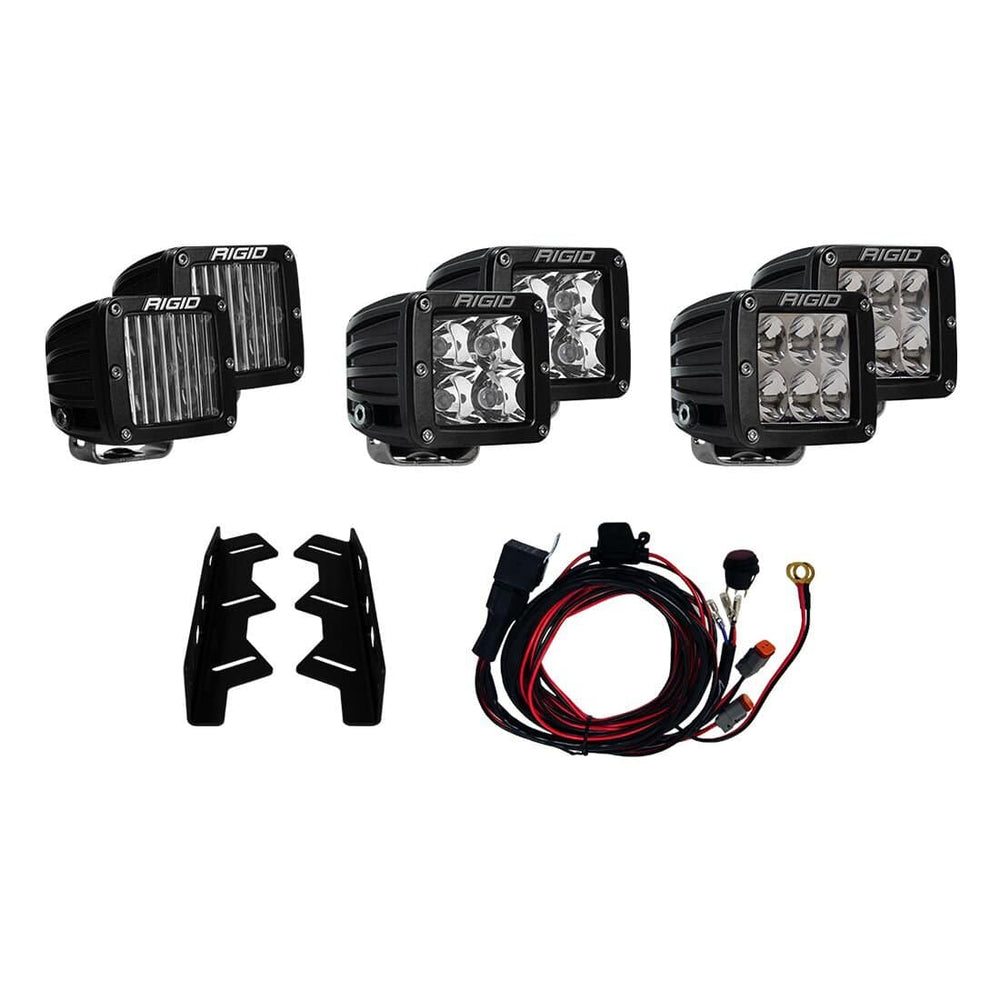 RIGID Industries Raptor Ford Triple Fog Light Kit 2017-2018