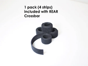 Exposed Racks 9704 Red Click-In Soft Top Roof Rack For Jeep Wrangler JKU
