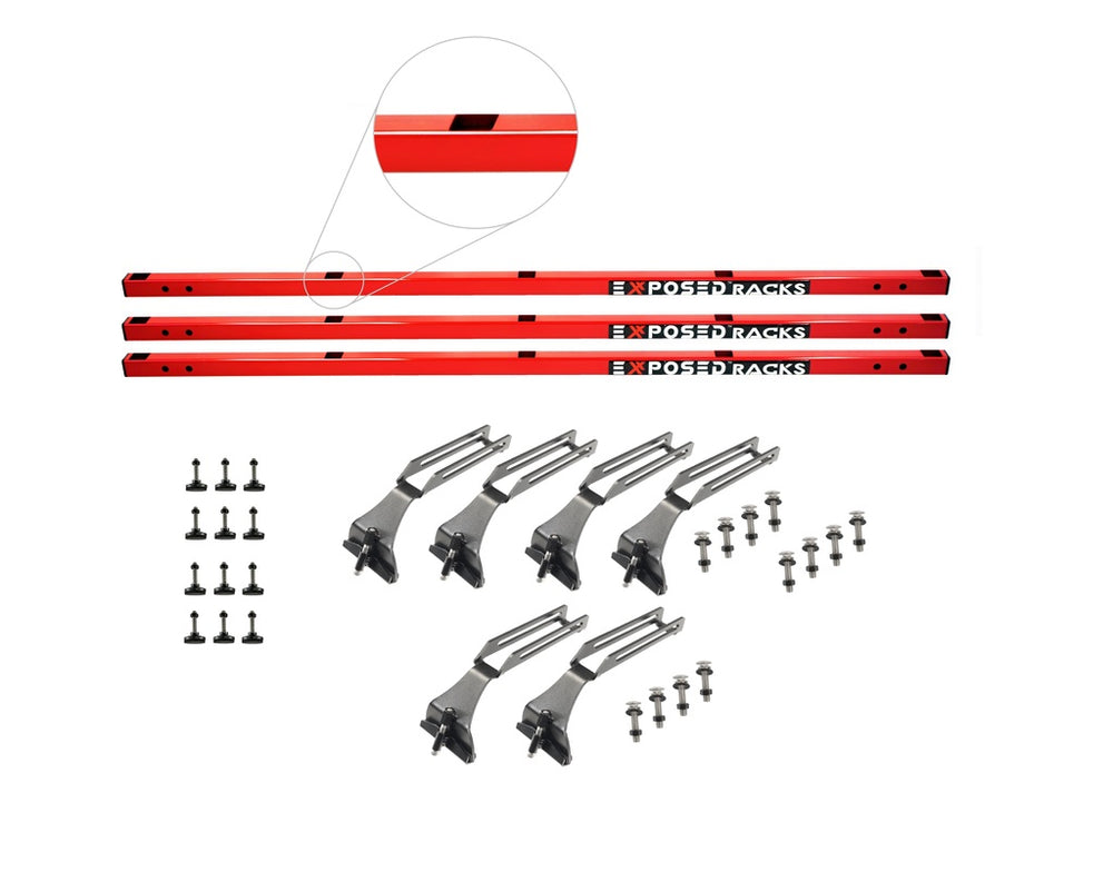 Package Inclusion for Red Click-In Crossbar by SMS Auto Parts for Jeep Wrangler