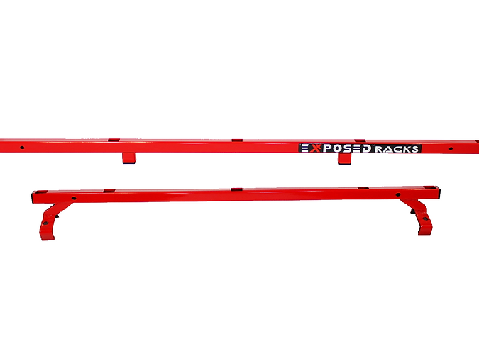Exposed Racks 9704 Red Click-In Soft Top Roof Rack For Jeep Wrangler JKU