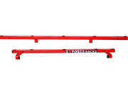 Exposed Racks 9704 Red Click-In Soft Top Roof Rack For Jeep Wrangler JKU