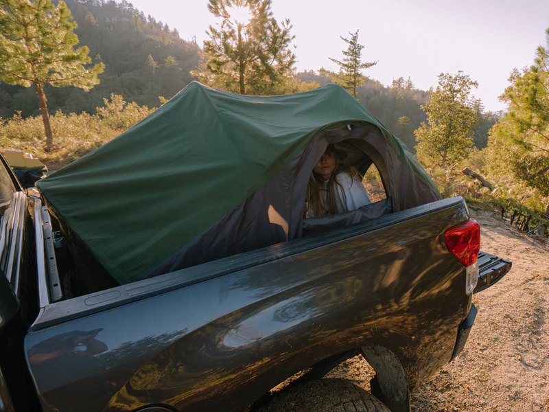 Truck tent outlet with ac