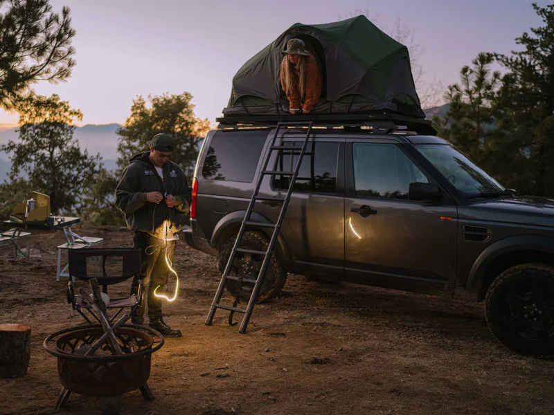 Rev Scout Roof Rack Tent Installed on Off-Road Vehicle