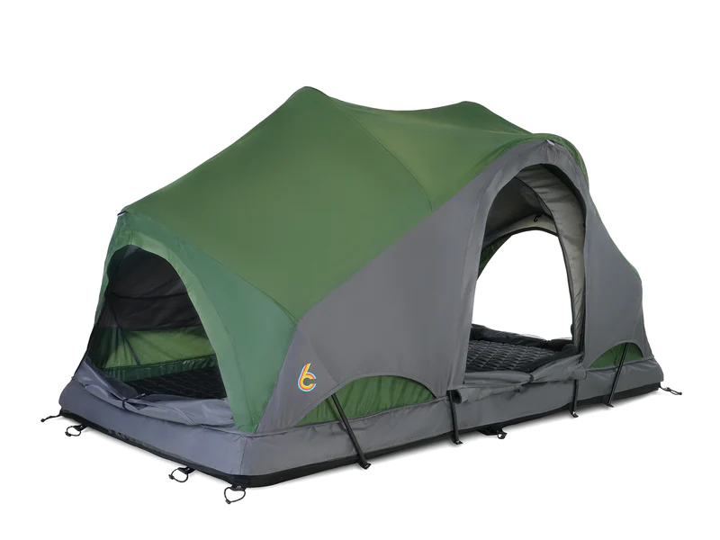 Rev Tent Scout C6 Outdoor Ground Tent Open Windows Setup