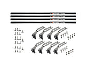 SMS Auto Parts No Drill Four-Piece Cross Bar for Jeep Wrangler JLU 4-door