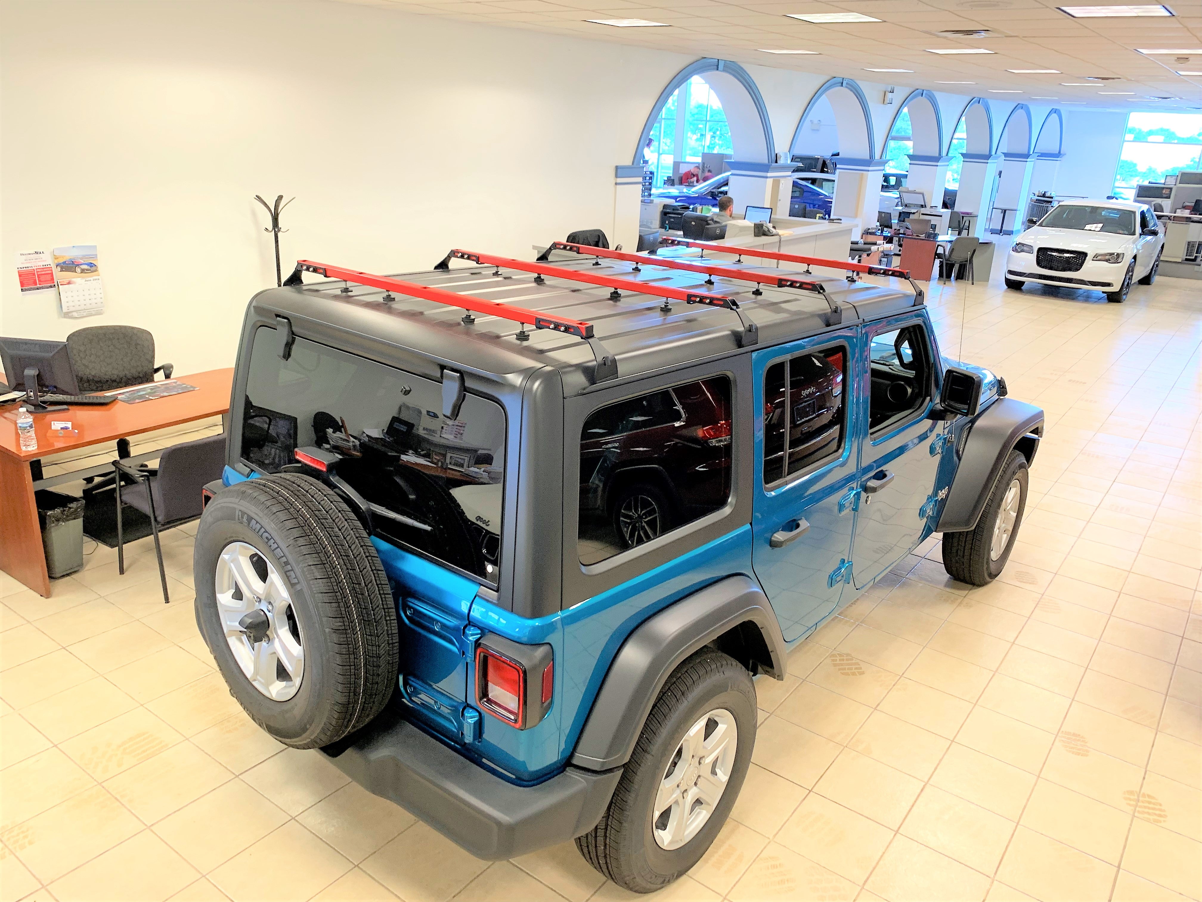 Crossbow Rack Jeep Exposed Racks 9759 Red Four-Piece Click-In Cross Bar Jeep Wrangler 4dr ...