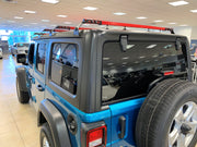 SMS Auto Parts 4-Piece Red Crossbar for Jeep Wrangler JLU 4-Door 2018-2022