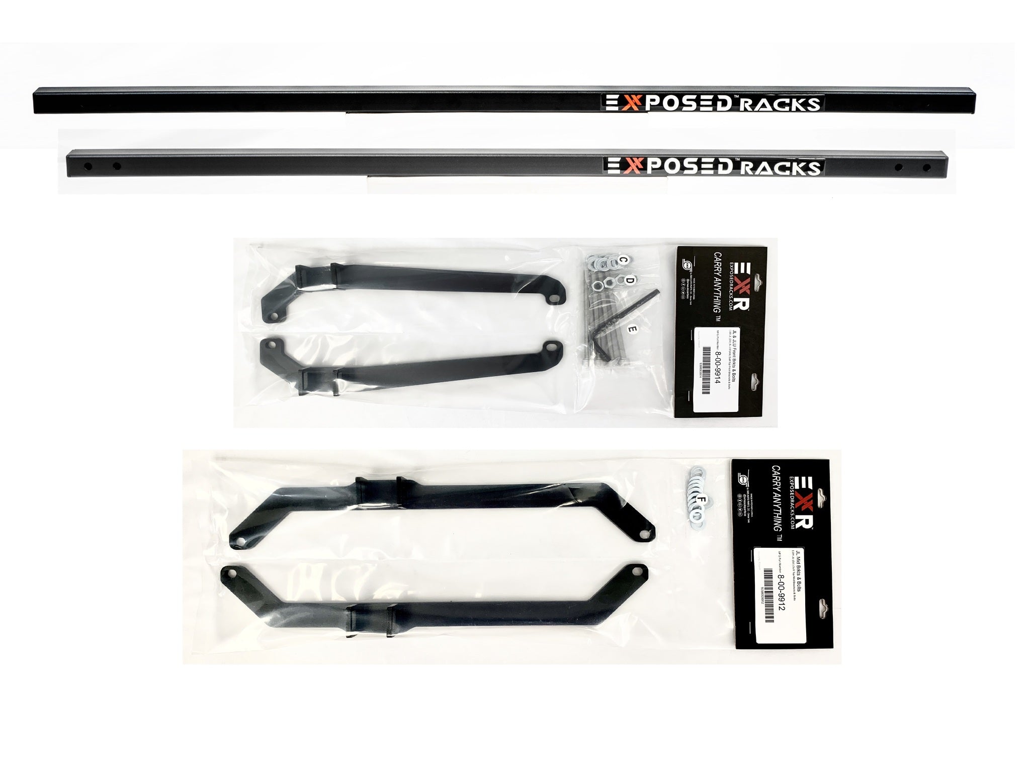 SMS Auto Parts Under Soft Top Crossbars for Jeep Wrangler JL 20180-2022