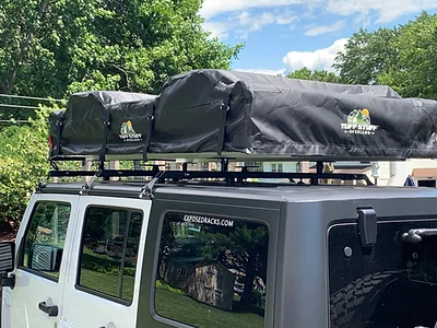 Exposed Racks 9708 Black No Drill Click In Hard Top Jeep Wrangler