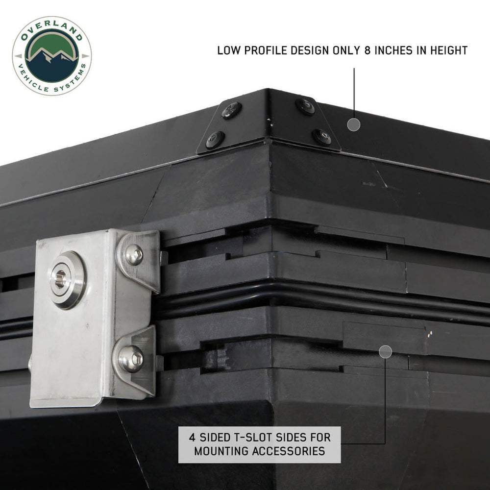 Overland Vehicle Systems Sidewinder Aluminum Side Opening RTT Packed Up