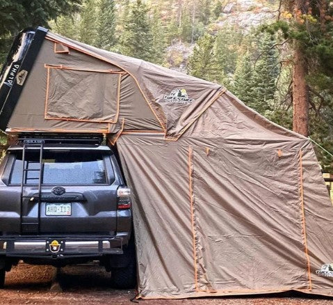 tuff stuff roof tent Tuff Stuff Alpha 2 Hard Shell Roof Top Tent No