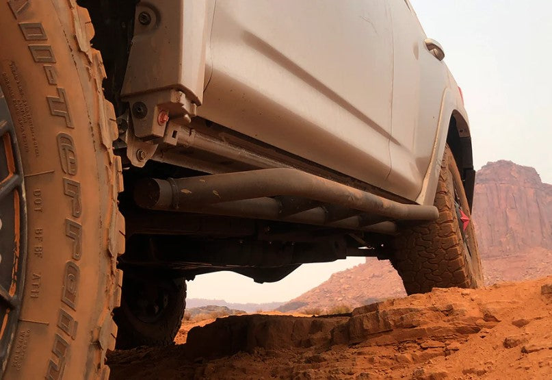 Cali Raised LED Trail Edition Bolt On Rock Sliders For Toyota 4Runner 2010-2021