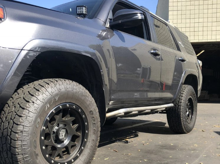 Cali Raised LED Trail Edition Bolt On Rock Sliders For Toyota 4Runner 2010-2021