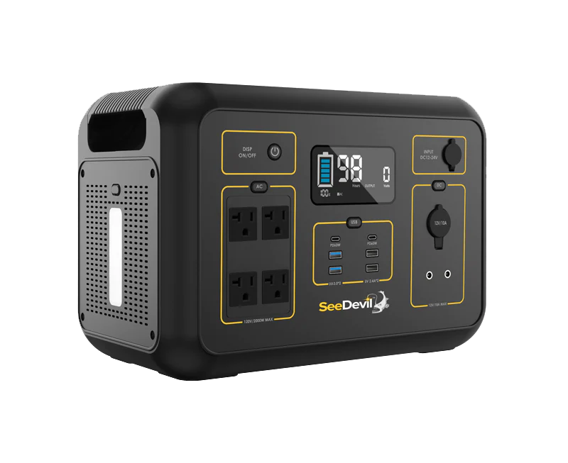 See Devil Portable Power Station 1200W 1132Wh Left Side View