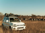 Testing Slimline II Roof Rack Kit by Front Runner for Suzuki Jimny