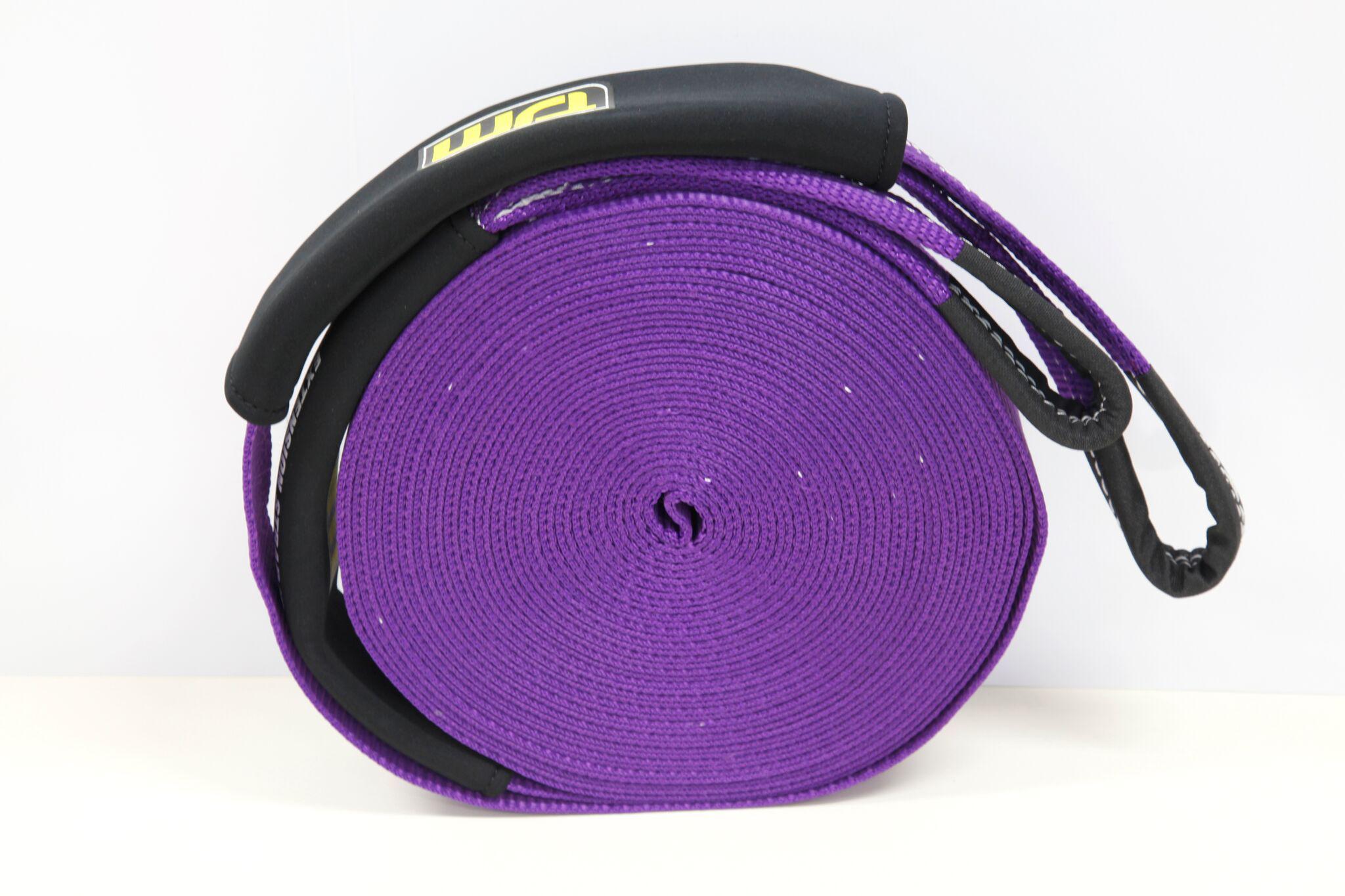 Winch Extension Strap - Purple, 20 Meters Long & 6,000 Kg (13,2000 Lbs) Strength Rating - by TJM