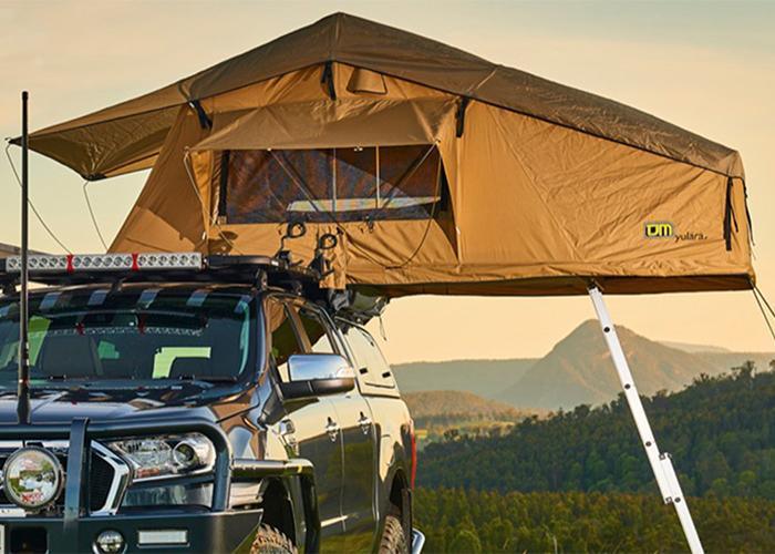 TJM Yulara Roof Top Tent Close-up View
