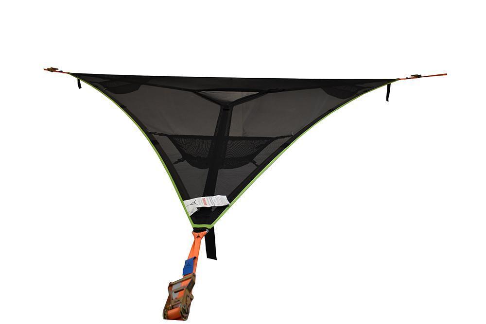 TRILLIUM GIANT 3-PERSON HAMMOCK (3.0) Black Mesh Front View