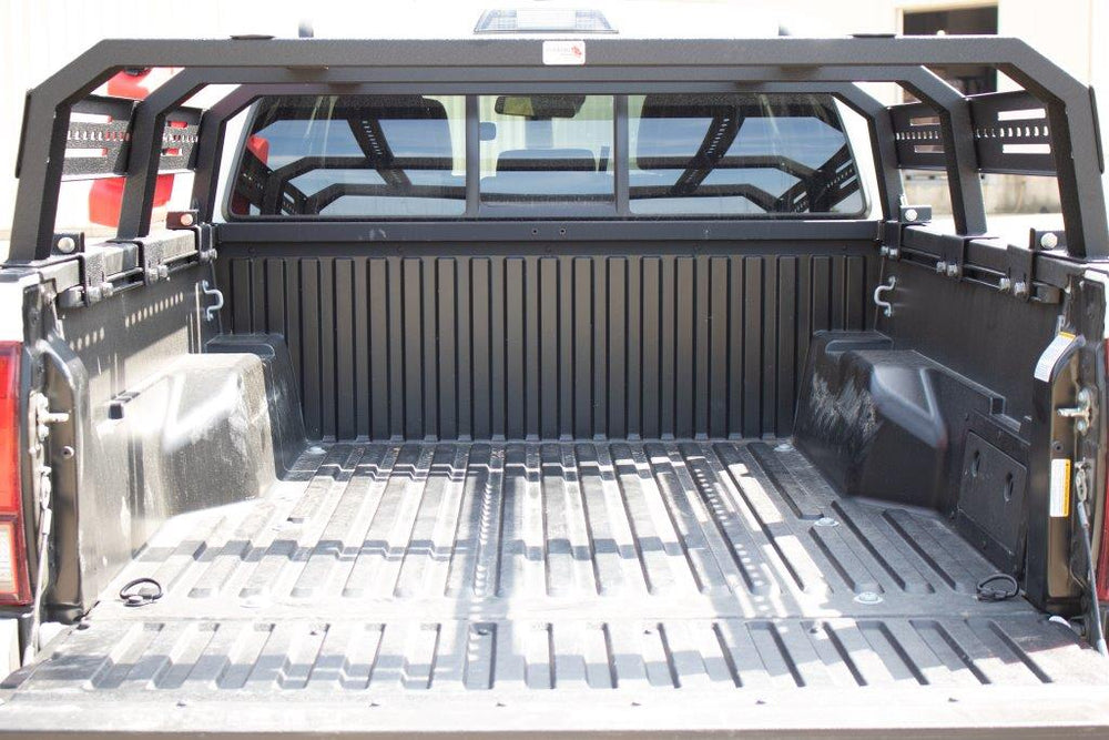 Can bolt into existing factory bed rail OR clamp onto bed side