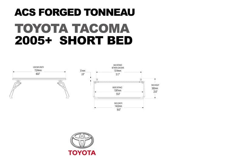 Leitner Active Cargo System ACS FORGED TONNEAU - RACK ONLY - For Toyota Taocma & Tundra