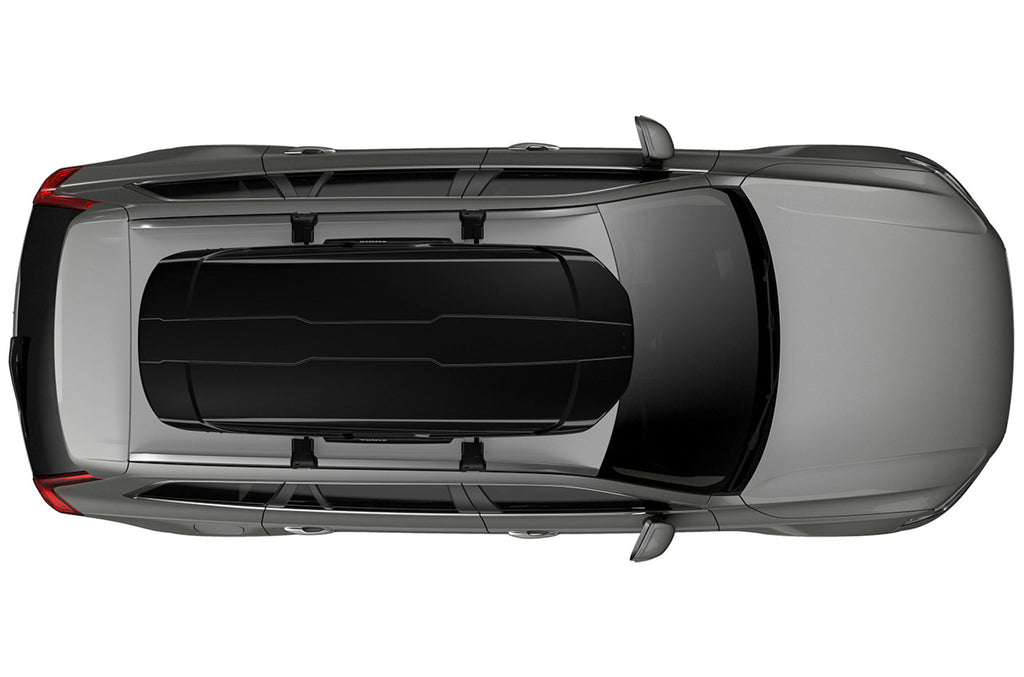 Thule Motion XT L On Top of Car Black Top View