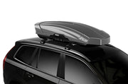 Thule Motion XT L On Top of Car Titan Front Side View