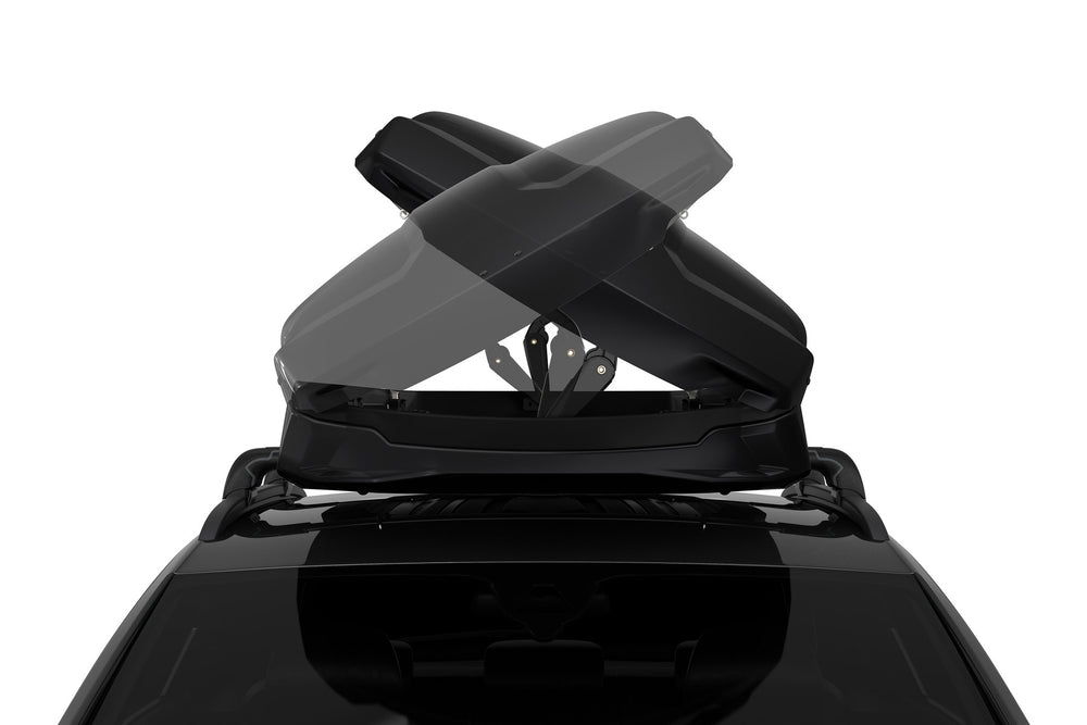 Thule Vector Alpine Rooftop Cargo Carrier Opening Movement Front View