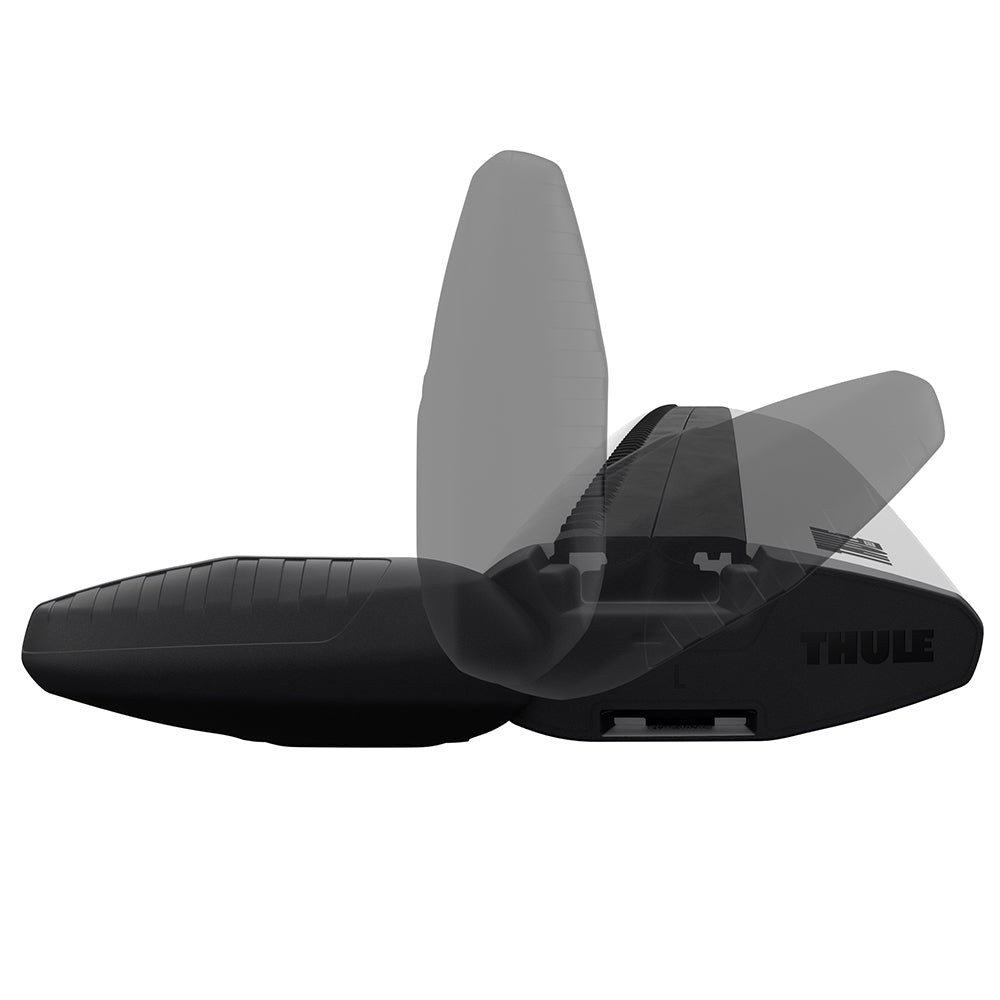 Thule Cross Bars For Toyota Tacoma 1st Gen With Bare Roof - Load Bar Cap Open View