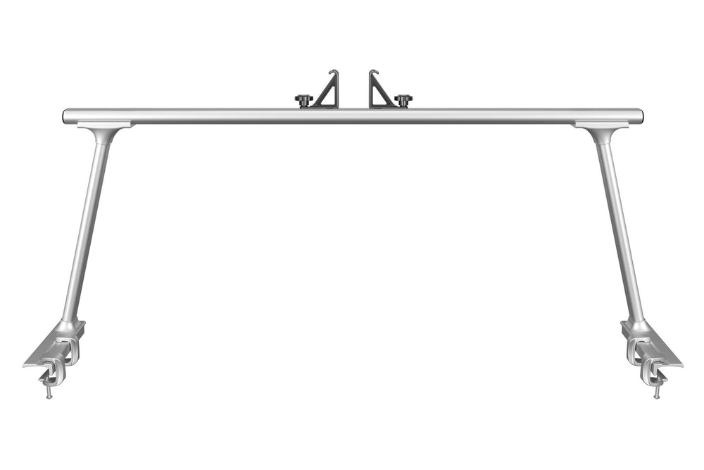 Thule TracRac TracOne Pickup Truck Bed Rack System Front View Silver