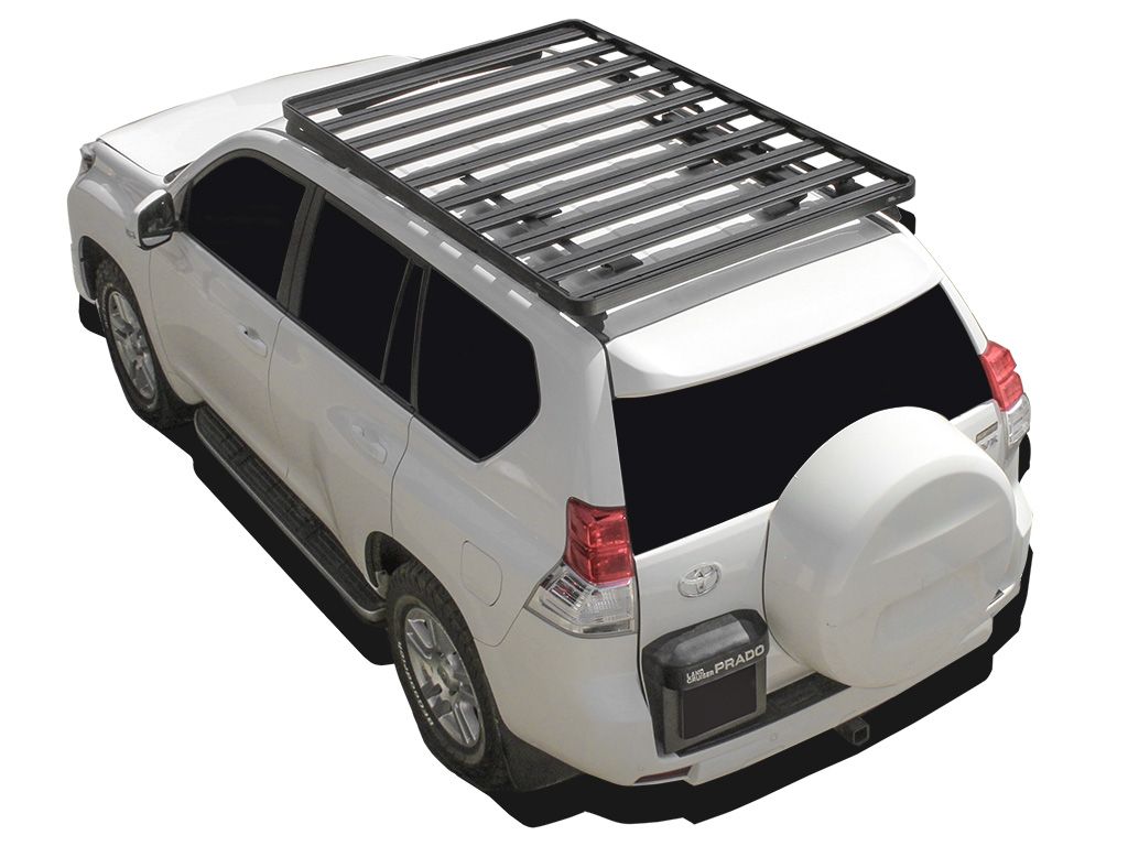 Top View of Slimline II Roof Rack Kit by Front Runner for Toyota Prado 150