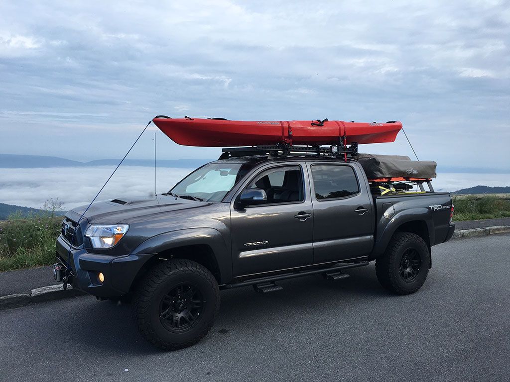 Toyota Tacoma 2005-2021 Slimline II Low profile roof rack with  mounted accessories