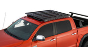 Closer view of the pionerr platform roof  rack for toyota tundra