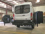 Open Swing Arm Rear Bumper for Ford Transit by Aluminess