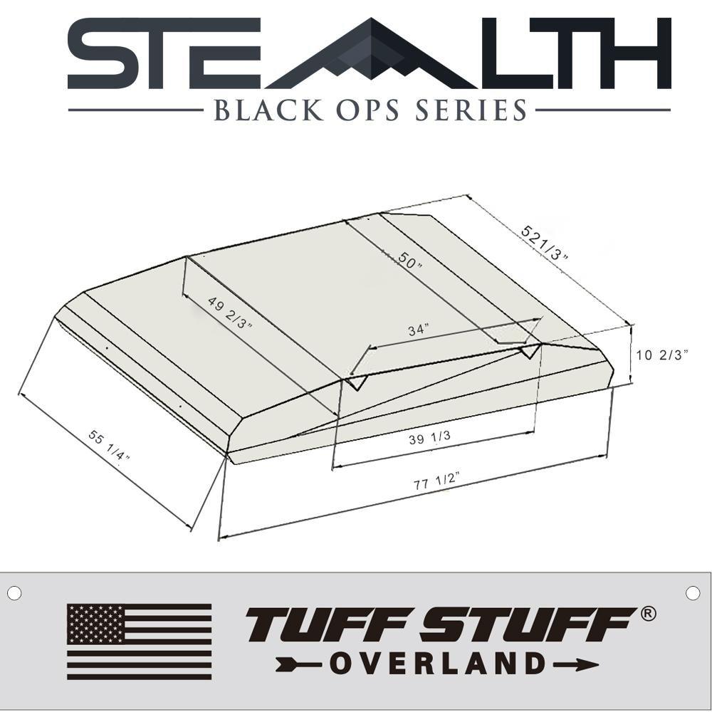 Tuff Stuff Stealth Aluminum 3 Person Roof Top Tent